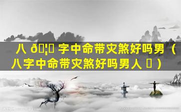 八 🦁 字中命带灾煞好吗男（八字中命带灾煞好吗男人 ☘ ）